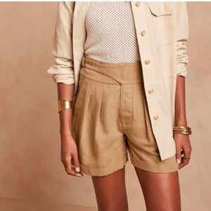Banana Republic Explorer Shorts High Rise Size 0 Safari Heritage Linen Neutral